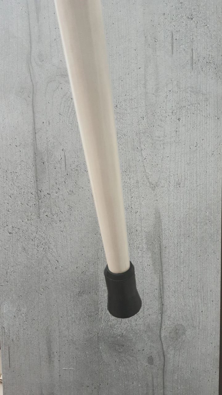 Carved wooden cane white cat