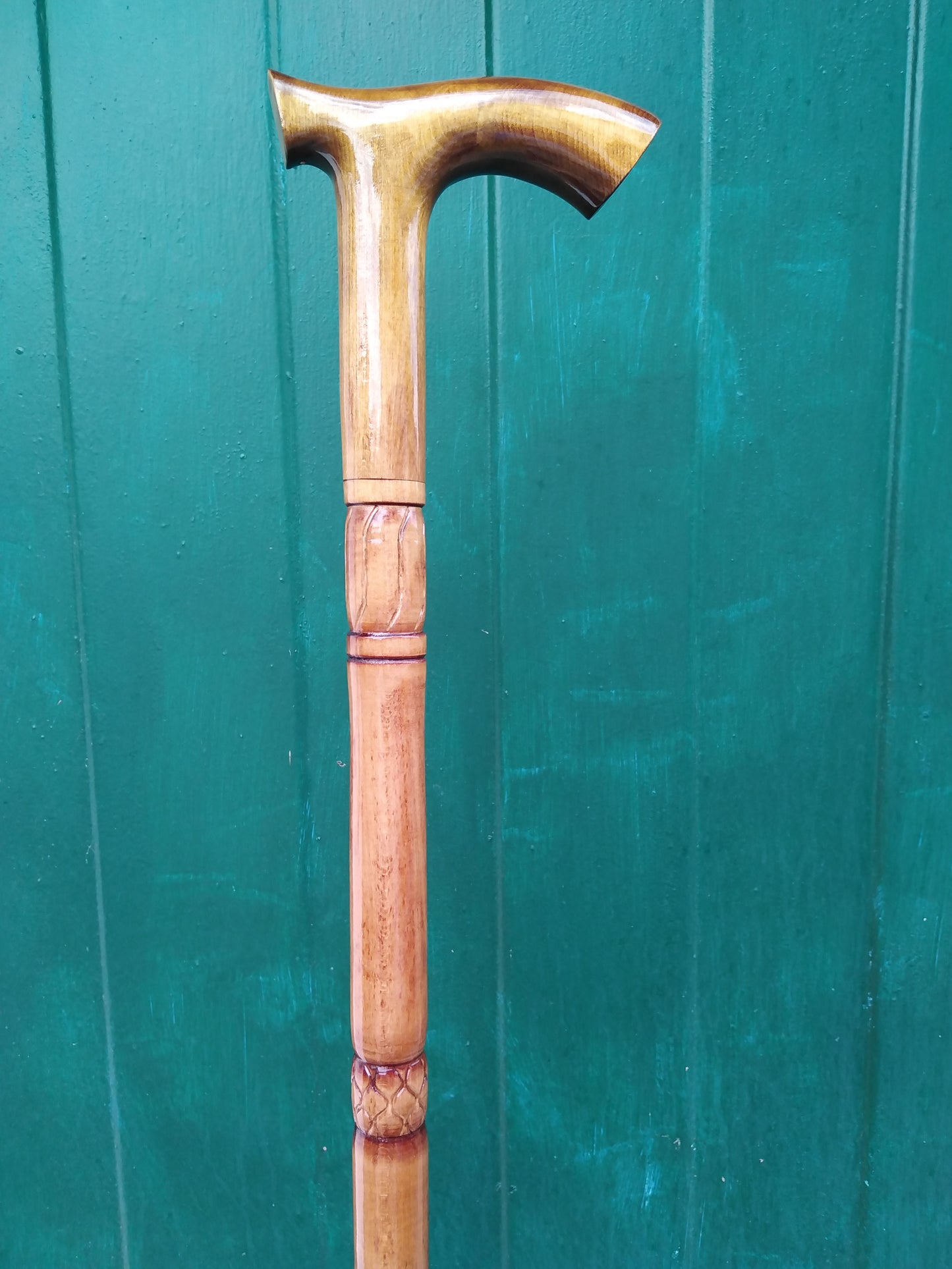 Carved classic wooden cane