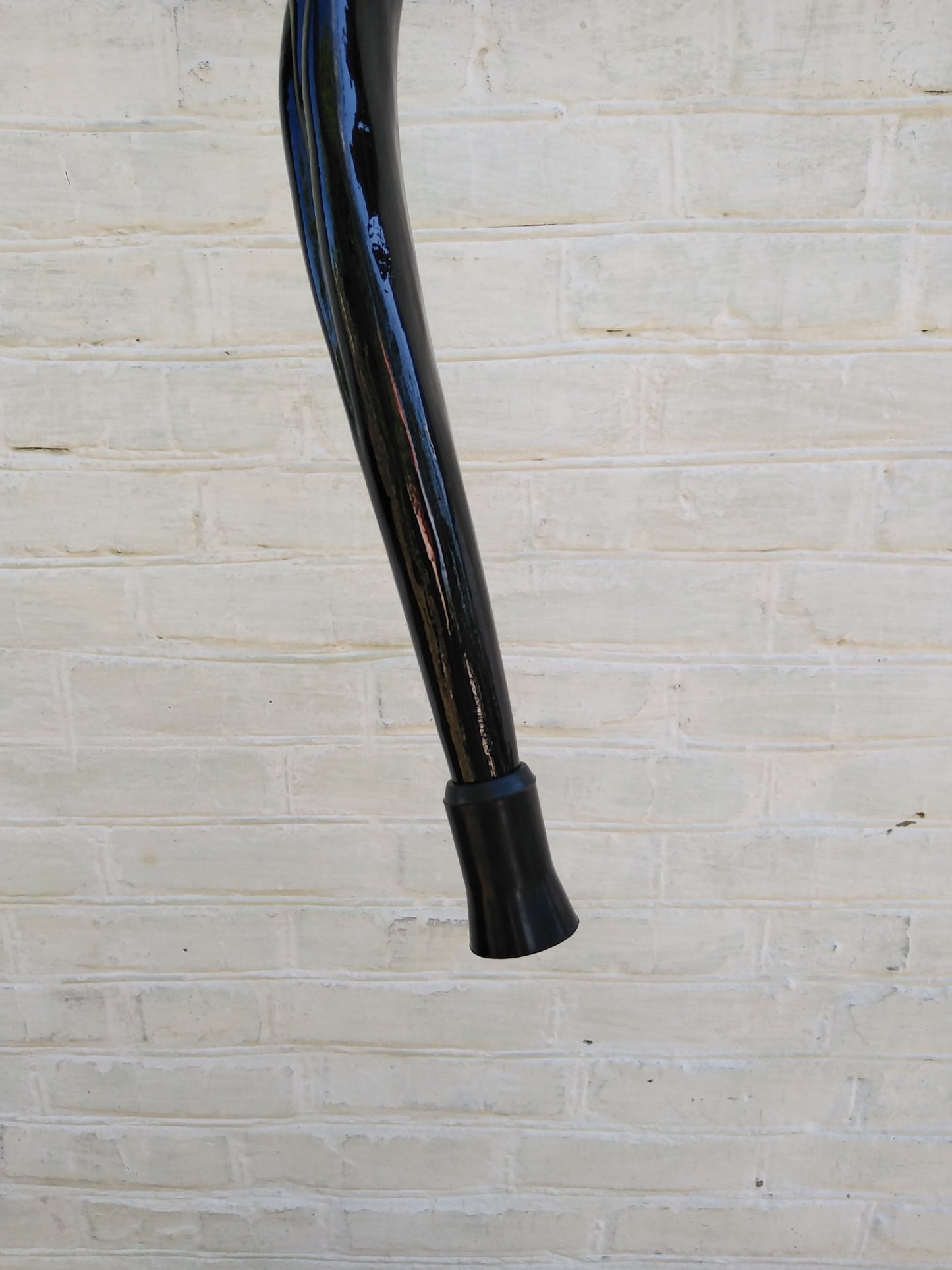 Carved wooden cane with a crow